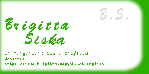 brigitta siska business card